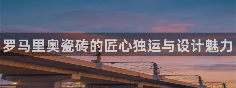 金年会下载官方：罗马里奥瓷砖的匠心独运与设计魅力